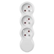 Power Strip without cable 3 sockets, white, EMOS