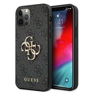 Guess GUHCP12M4GMGGR iPhone 12/12 Pro 6,1" szary/grey hardcase 4G Big Metal Logo, Guess