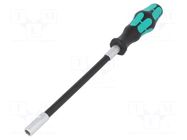 Screwdriver; with flexible shaft; 6-angles socket; HEX 7mm WERA