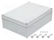 Enclosure: multipurpose; X: 278mm; Y: 378mm; Z: 130mm; SOLID; ABS FIBOX