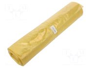 Trash bags; polyetylene LD; yellow; 120l; 25pcs. PLAST