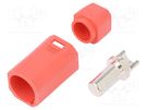 Plug; DC supply; AS250; male; PIN: 1; for cable; soldering; red; 90A AMASS