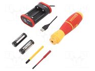Kit: electric screwdriver; PlusMinus PZ-type,slot; PZ2/SL; IP67 WIHA