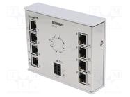 Communication; Number of ports: 8; 24VDC; for DIN rail mounting 