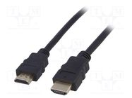 Cable; HDMI 1.4; HDMI plug,both sides; 0.5m; black AKYGA