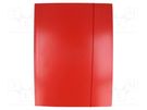 Folder; with rubber; A4; red ESSELTE