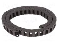 Cable chain; E2C.15; Bend.rad: 48mm; L: 1000mm; Int.height: 14.9mm IGUS