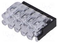 Fiber for LED; Ø2mm; No.of mod: 10; round; Front: convex MENTOR