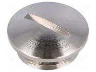 Stopper; M40; 1.5; IP54; brass; Plating: nickel; V-N-Ms; 8.5mm HUMMEL