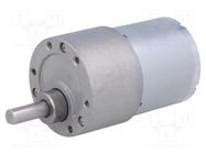 Motor: DC; with gearbox; 6÷12VDC; 5.5A; Shaft: D spring; 200rpm 