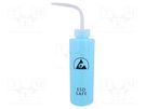 Dosing bottles; 250ml; ESD; blue; Features: with straw STATICTEC