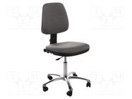 Chair; ESD; 550÷670mm; electrically conductive material 