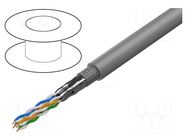 Wire; ETHERLINE® LAN 500,F/UTP; 4x2x23AWG; 6a; wire; Cu; grey LAPP