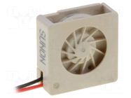 Fan: DC; blower; 3VDC; 9x9x3mm; 0.07m3/h; 4.3dBA; Vapo; 4.49mmH2O SUNON