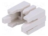Cable clamp; PIN: 2; 2.5mm; 1x2; DF1; Øcable: 1.1÷1.35mm HIROSE