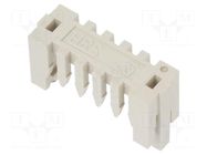 Cable clamp; PIN: 5; 2.5mm; 1x5; DF1; Øcable: 1.35÷1.45mm HIROSE
