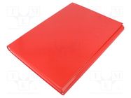 Folder; A4; red; Velcro fastening OFFICE PRODUCTS