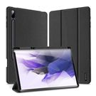 DUX DUCIS Domo Tablet Cover with Multi-angle Stand and Smart Sleep Function for Samsung Galaxy Samsung Galaxy Tab S7 FE / Tab S7+ (S7 Plus) / Tab S8+ (S8 Plus) black, Dux Ducis