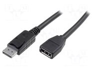 Cable; DisplayPort socket,DisplayPort plug; 2m; black DIGITUS