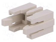 Cable clamp; PIN: 2; 2.5mm; 1x2; DF1; Øcable: 1.35÷1.45mm HIROSE