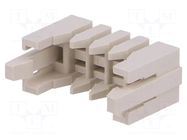Cable clamp; PIN: 4; 2.5mm; 1x4; DF1; Øcable: 1.1÷1.35mm HIROSE