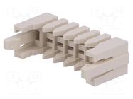 Cable clamp; PIN: 6; 2.5mm; 1x6; DF1; Øcable: 1.1÷1.35mm HIROSE