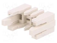 Cable clamp; PIN: 3; 2.5mm; 1x3; DF1; Øcable: 1.35÷1.45mm HIROSE