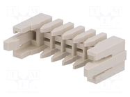 Cable clamp; PIN: 6; 2.5mm; 1x6; DF1; Øcable: 1.35÷1.45mm HIROSE