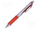 Rollerball pen; red; BL77 PENTEL
