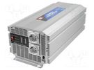 Converter: DC/AC; 2500W; Uout: 230VAC; 10÷15VDC; 430x210x159mm MEAN WELL
