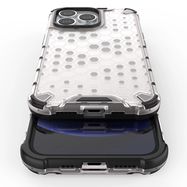Honeycomb Case armor cover with TPU Bumper for iPhone 13 Pro transparent, Hurtel
