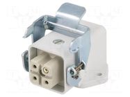 Connector: HDC; plug; female; EPIC KIT; PIN: 4; 23A; 400V; 3+PE LAPP