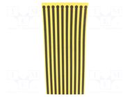 ESD shoe grounder; ESD; 300mm; 100pcs; black,yellow STATICTEC