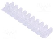 Fiber for LED; 2x5mm; L: 14.4mm; No.of mod: 10; rectangular MENTOR