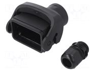 Enclosure for connectors: HDC; size 10B; for cable; Han-Eco® B HARTING