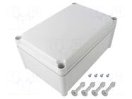 Enclosure: multipurpose; X: 188mm; Y: 278mm; Z: 130mm; SOLID; ABS FIBOX