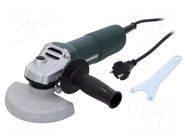 Angle grinder; electric; max.1.9Nm; 750W; 230VAC; 11500rpm; 125mm METABO