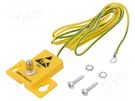Grounding of cable systems; ESD; 1MΩ; 2m; for wall mounting STATICTEC