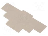 End plate; colourless; A WEIDMÜLLER
