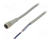 Cable: for sensors/automation; M12; PIN: 2; straight; 5m; plug; CI AUTONICS