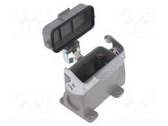 Enclosure for connectors: HDC; angled; size D10A; with latch DEGSON ELECTRONICS