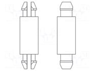 PCB distance; polyamide 66; L: 4.8mm; latch/latch; natural; 8G802 DREMEC