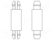 PCB distance; polyamide 66; L: 4.8mm; latch/latch; natural; 8G802 DREMEC