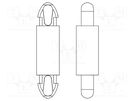 PCB distance; polyamide 66; L: 8mm; latch/latch; black; UL94V-0 DREMEC