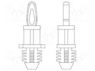 PCB distance; polyamide 66; L: 11.1mm; black; UL94V-2 DREMEC