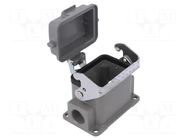 Enclosure for connectors: HDC; straight; size D6B; with latch DEGSON ELECTRONICS