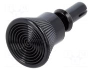 Rivet; polyamide; L.rivet: 6.5mm; black; dismountable,push-in DREMEC