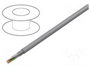 Wire; ELITRONIC® LIYCY; 10x0.5mm2; tinned copper braid; PVC; grey TKD