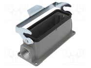 Enclosure: for HDC connectors; size D24B; with latch; angled DEGSON ELECTRONICS