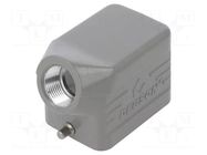 Enclosure for connectors: HDC; angled; size D6B; for cable; IP65 DEGSON ELECTRONICS